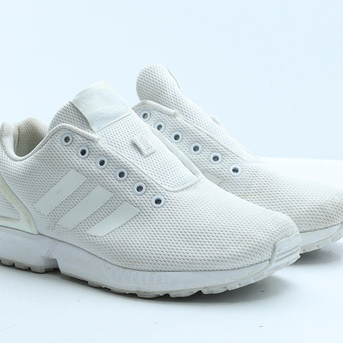 adidas Mens White Polyester Trainer UK 8 42