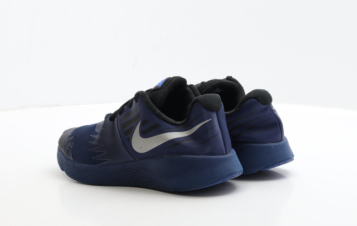 Nike Boys Blue Polyester Trainer UK 5 38 - Star Runner