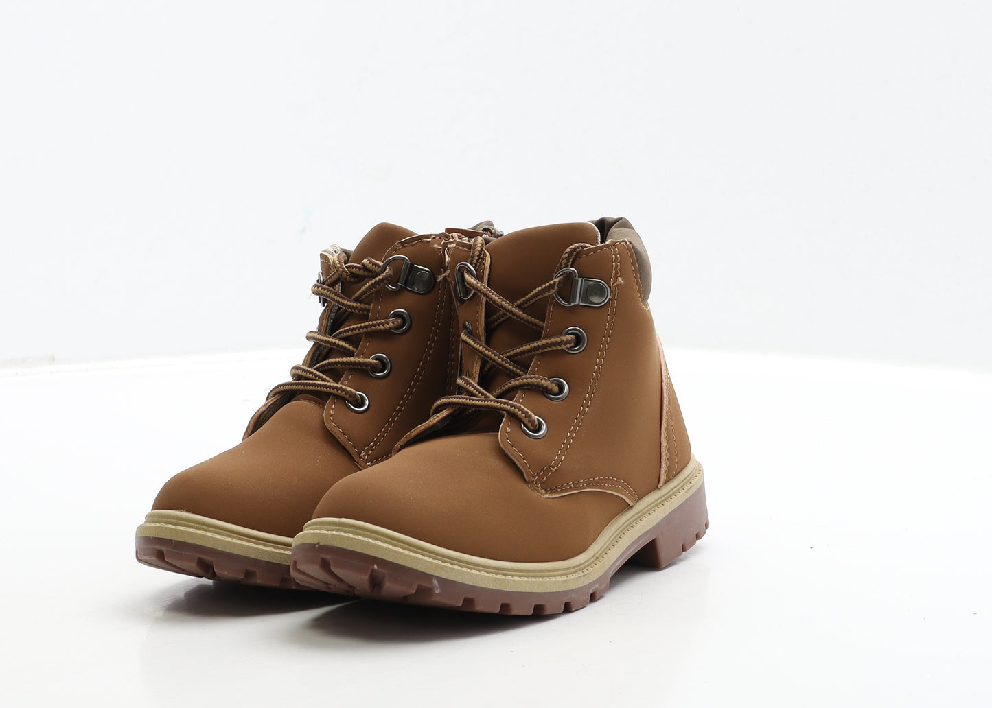 Pep&Co Boys Brown Leather Bootie Boot UK 9 27