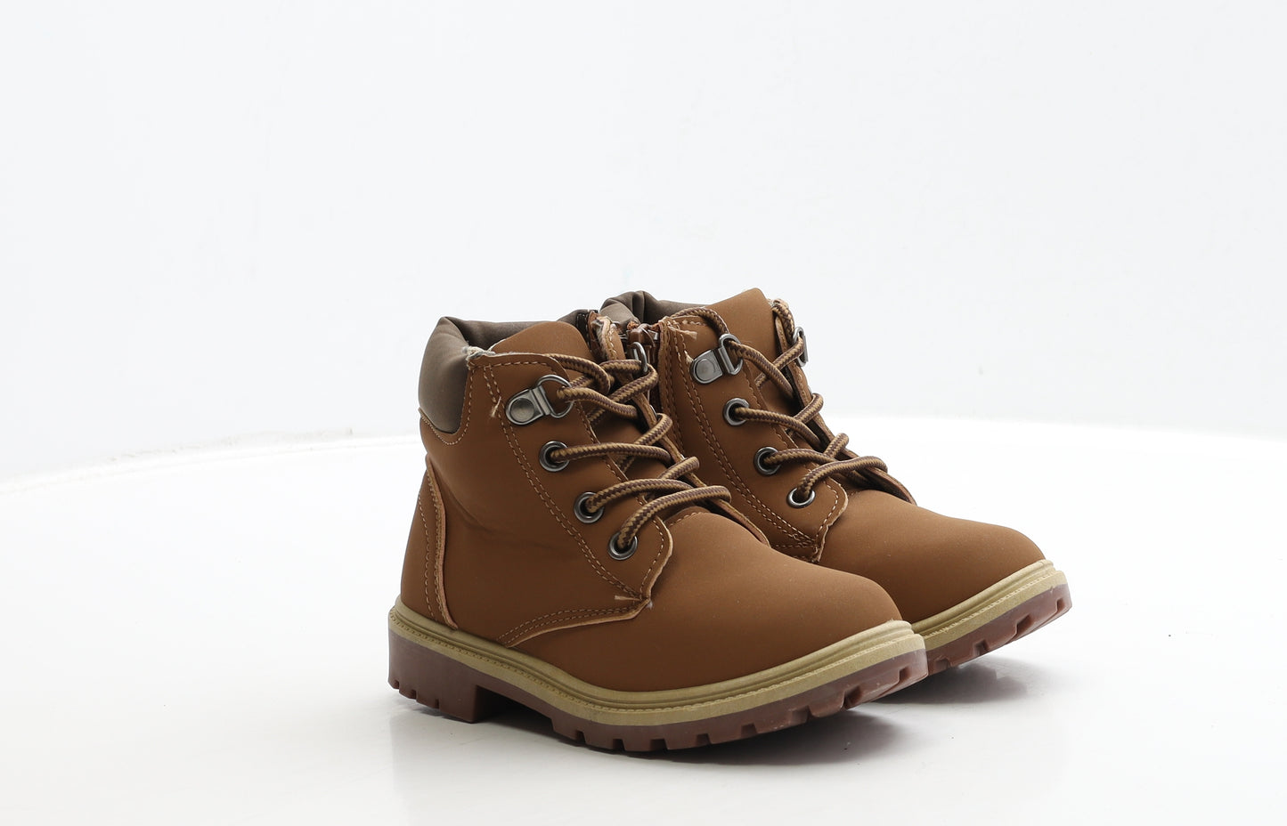 Pep&Co Boys Brown Leather Bootie Boot UK 9 27