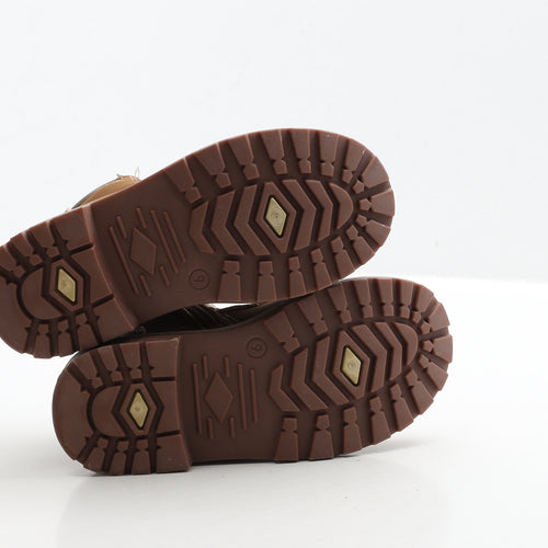 Pep&Co Boys Brown Leather Bootie Boot UK 9 27