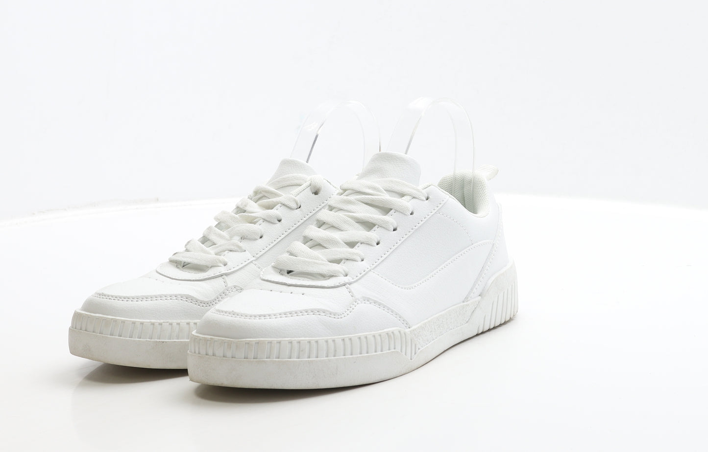 Primark Womens White Polyester Trainer UK 4 37