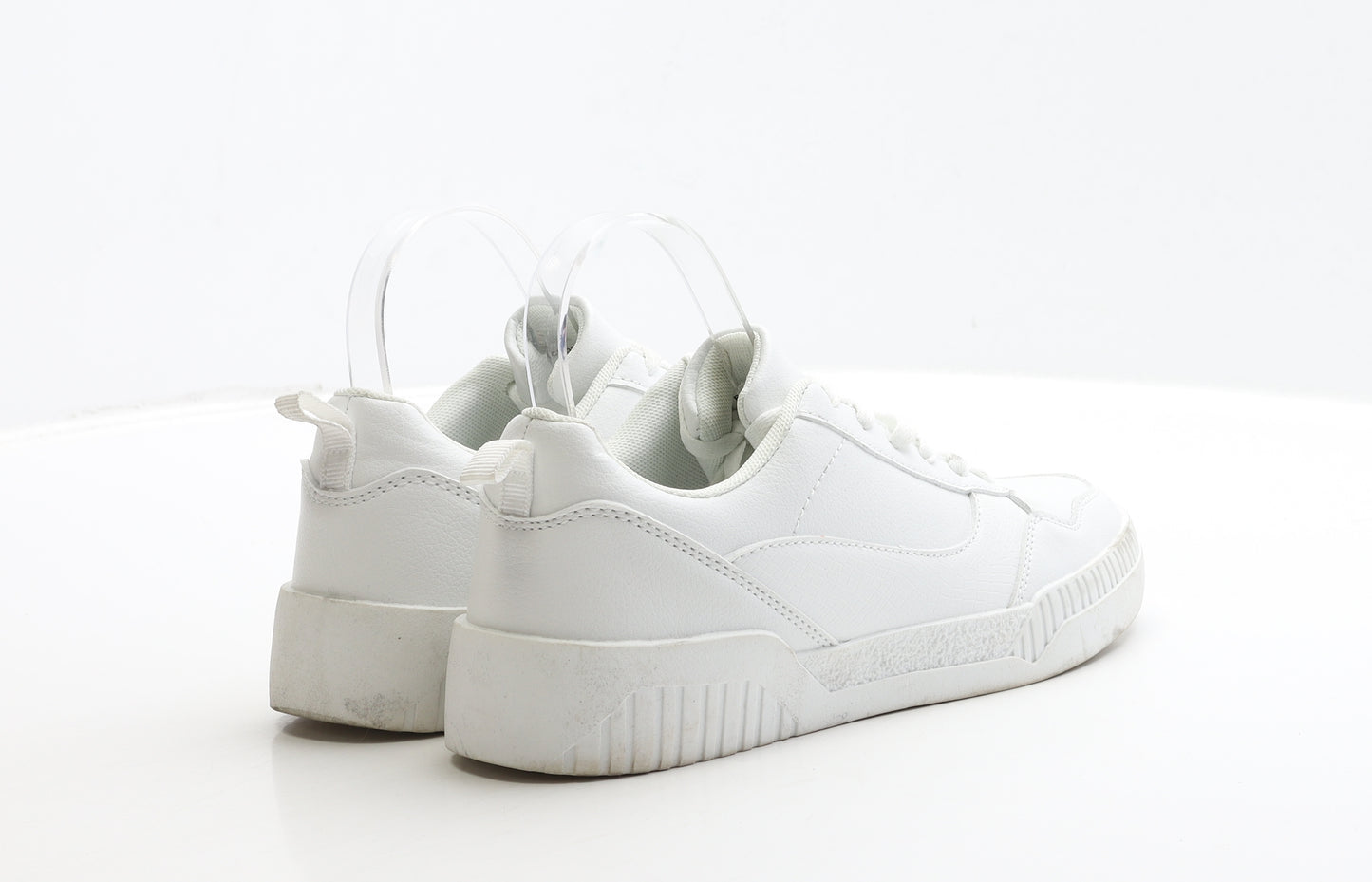 Primark Womens White Polyester Trainer UK 4 37