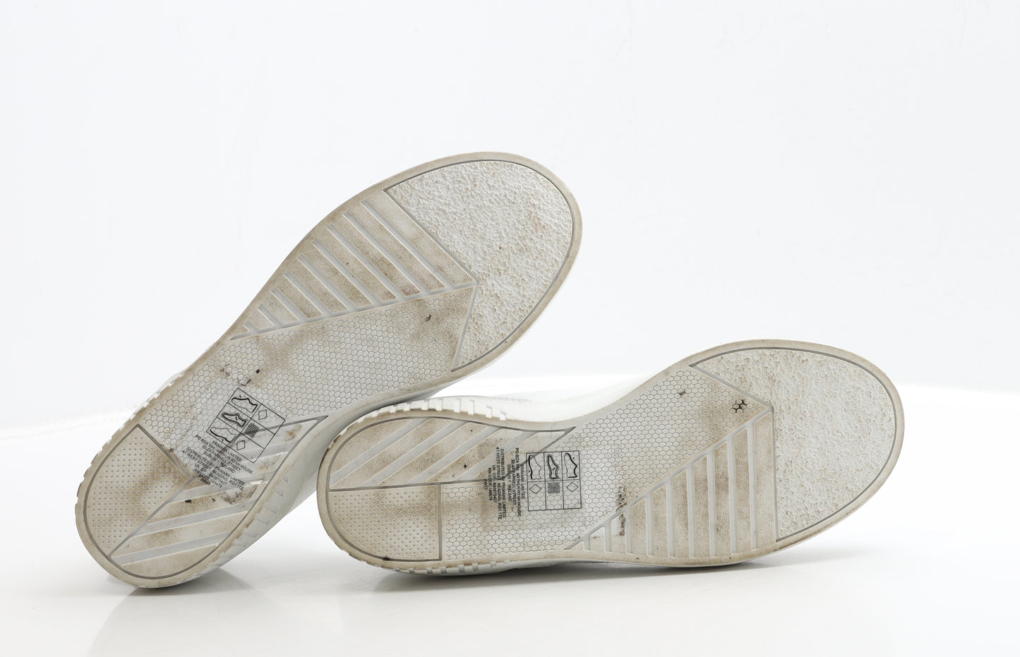 Primark Womens White Polyester Trainer UK 4 37