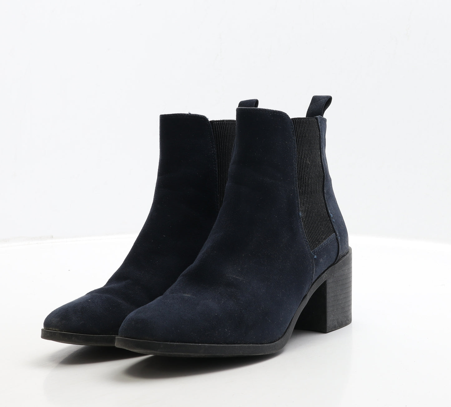 Dorothy Perkins Womens Blue Suede Chelsea Boot UK 6 39