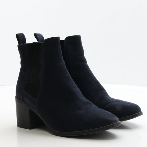 Dorothy Perkins Womens Blue Suede Chelsea Boot UK 6 39