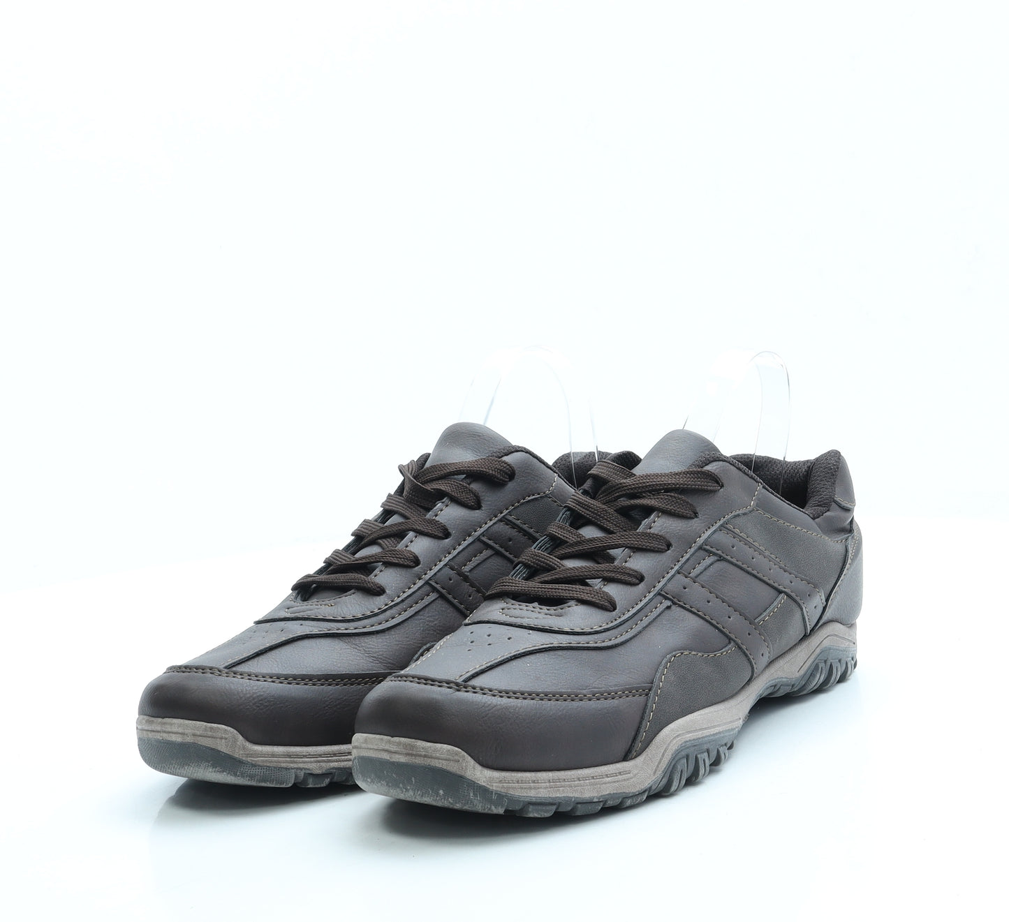Beckett Mens Brown Leather Trainer UK 9