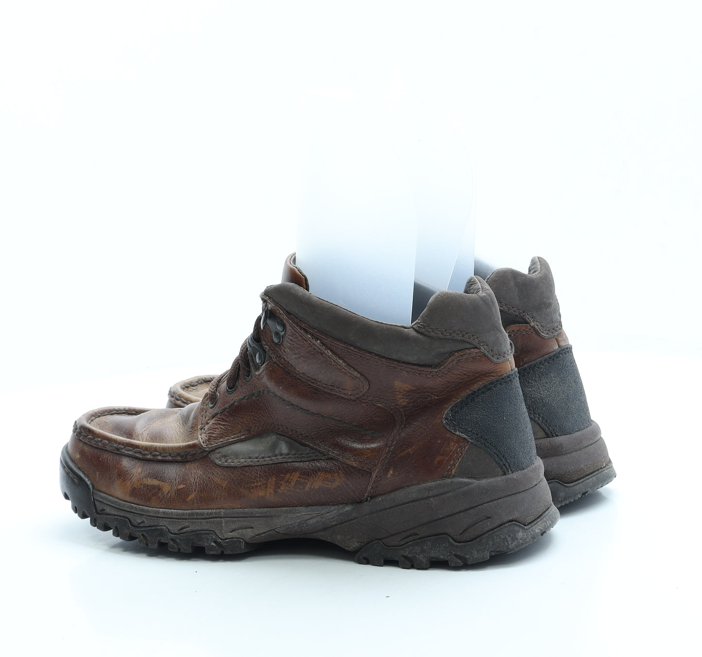 Clarks Mens Brown Leather Combat Boot UK 7