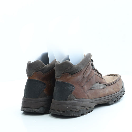 Clarks Mens Brown Leather Combat Boot UK 7