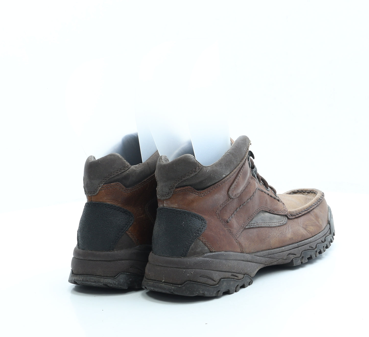 Clarks Mens Brown Leather Combat Boot UK 7