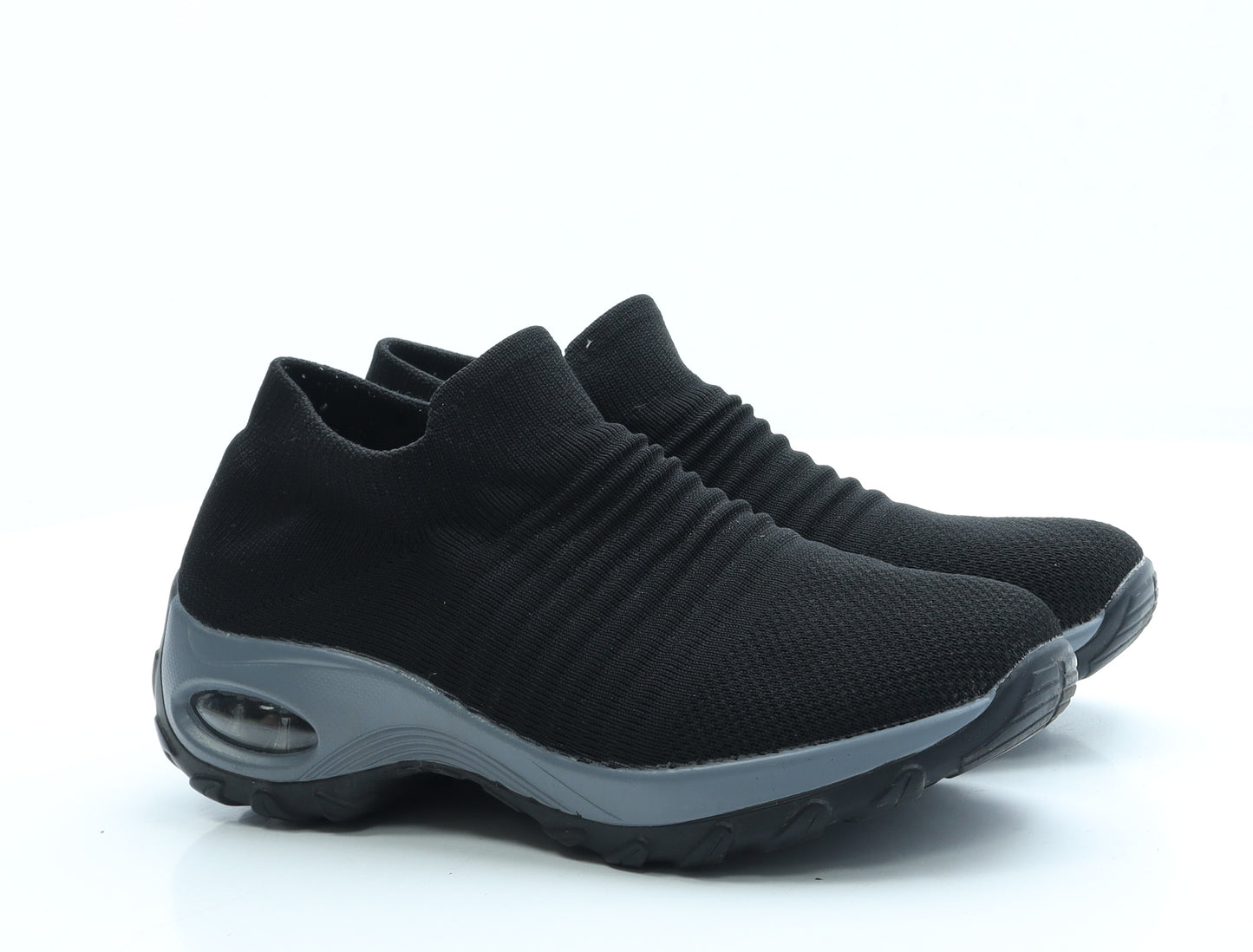 Hypersoft Mens Black Polyester Trainer UK 8.5 42