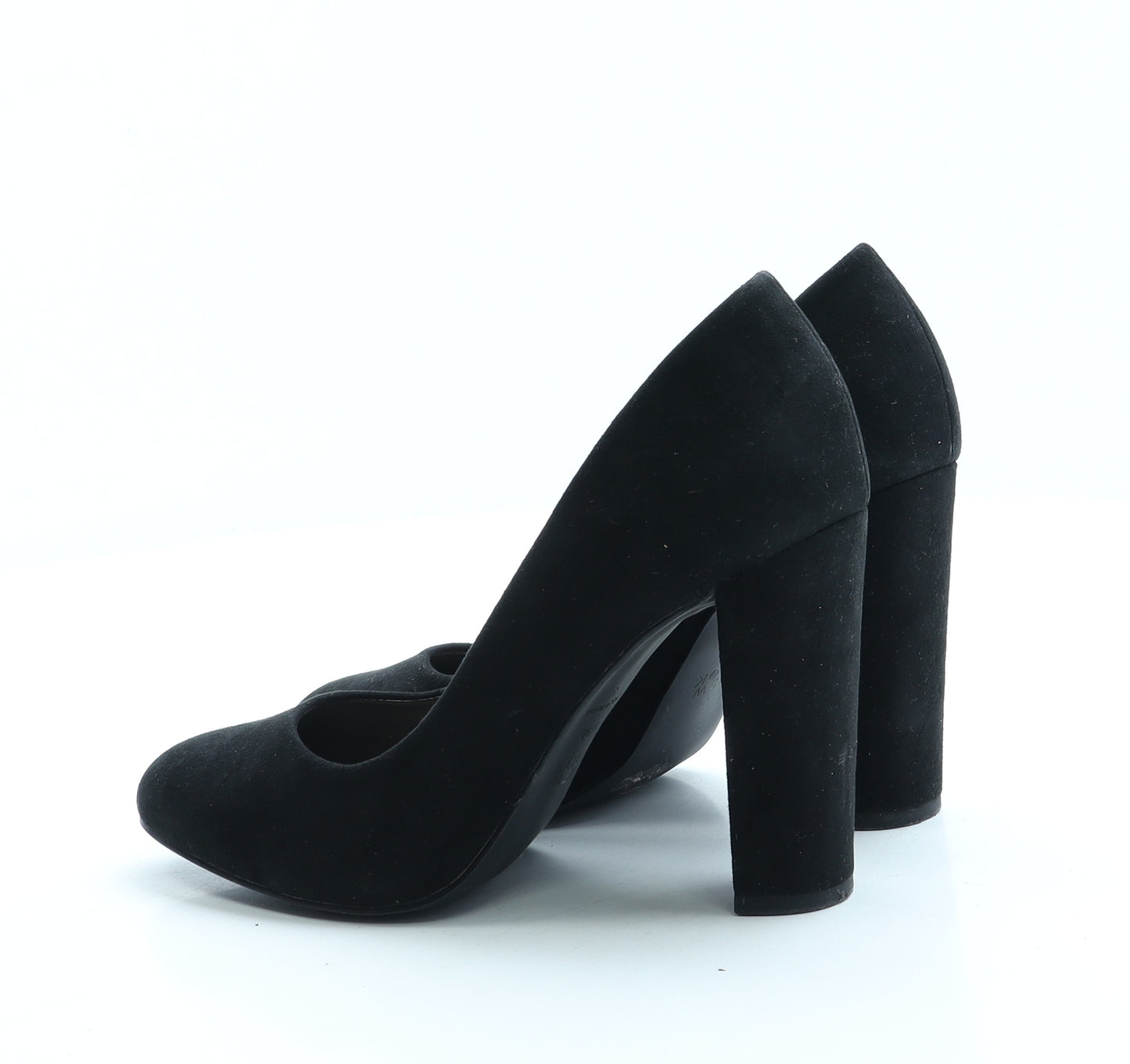New Look Womens Black Suede Court Heel UK 5 38