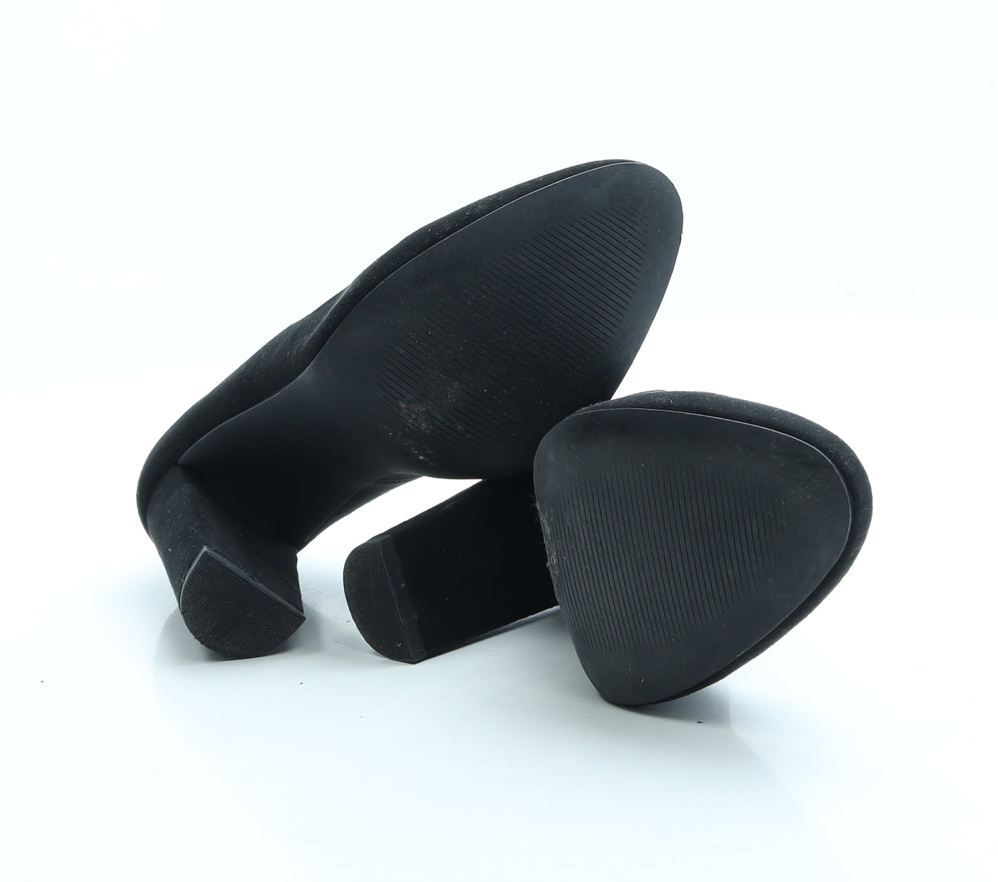 New Look Womens Black Suede Court Heel UK 5 38