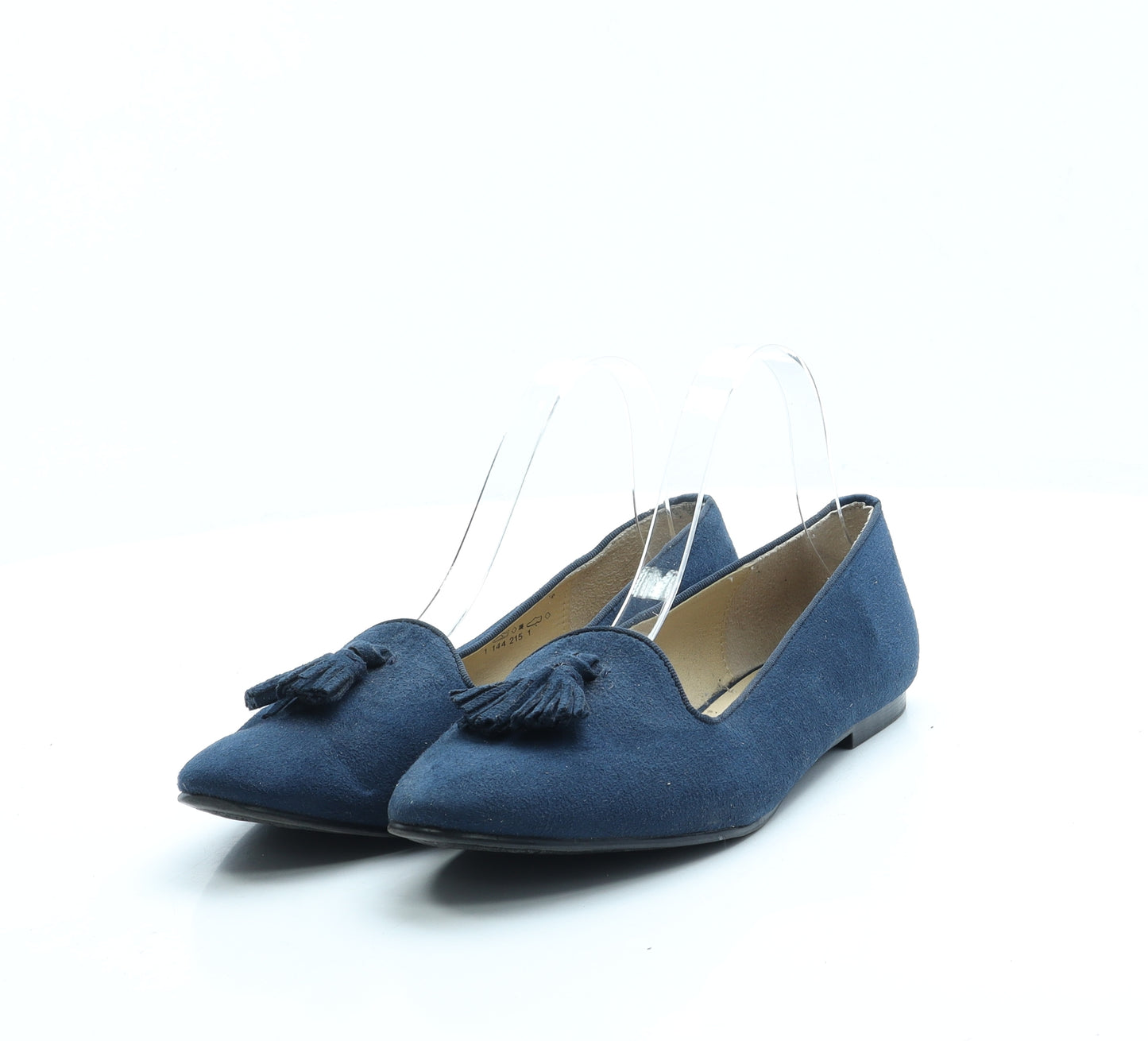 Graceland Womens Blue Suede Flat UK 5 38