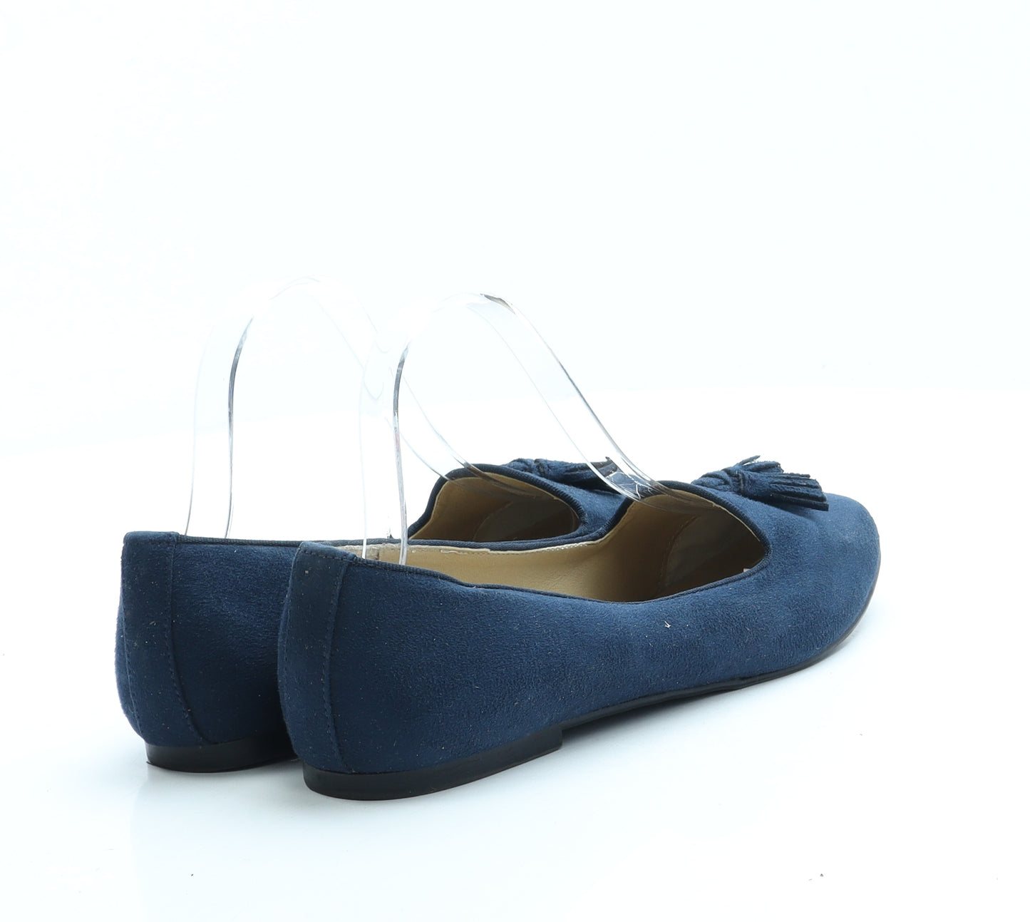 Graceland Womens Blue Suede Flat UK 5 38