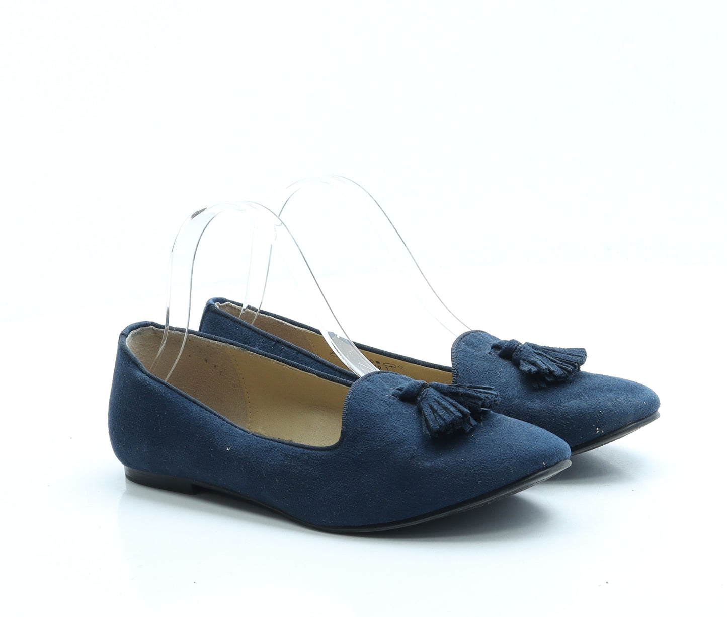 Graceland Womens Blue Suede Flat UK 5 38