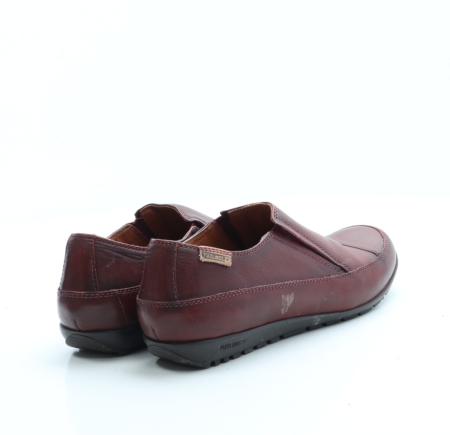 Pikolinos Womens Red Leather Slip On Flat UK 5 38
