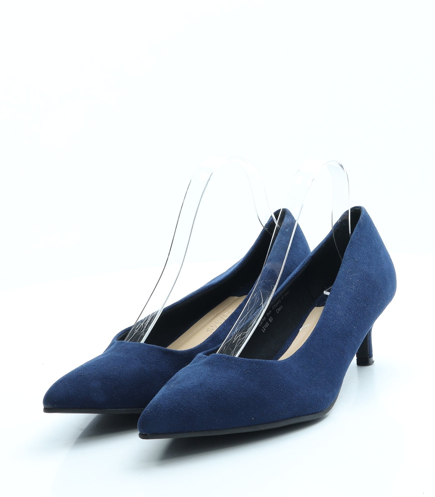 J D Williams Womens Blue Suede Court Heel UK 8 41