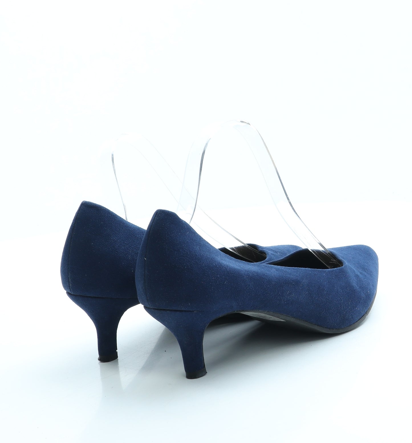J D Williams Womens Blue Suede Court Heel UK 8 41