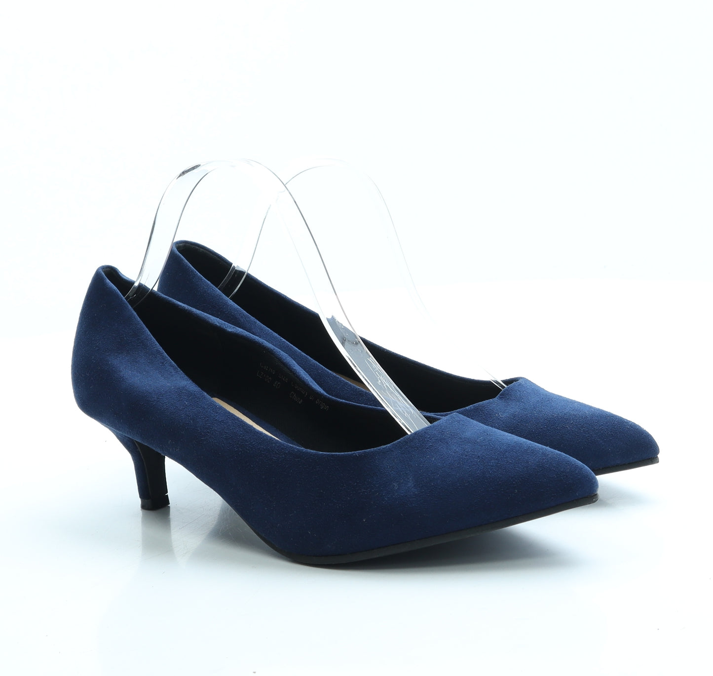 J D Williams Womens Blue Suede Court Heel UK 8 41