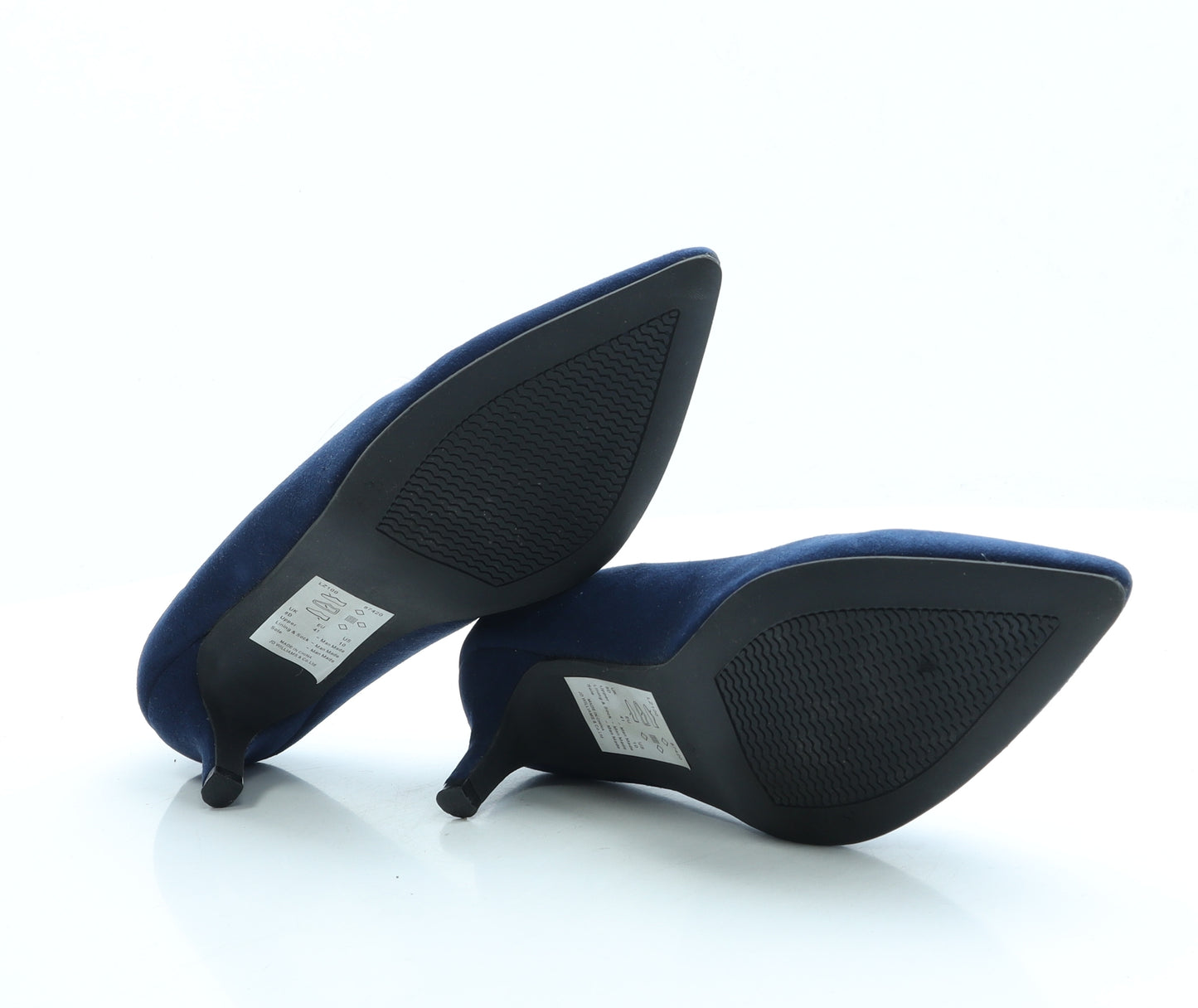 J D Williams Womens Blue Suede Court Heel UK 8 41