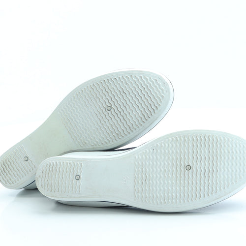 George Womens Blue Polyester Court Heel UK 4 37