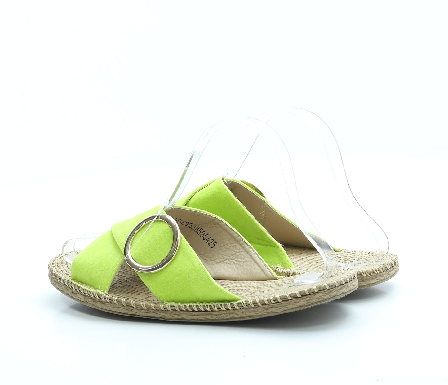 TU Womens Green Polyester Slip On Sandal UK 6 39
