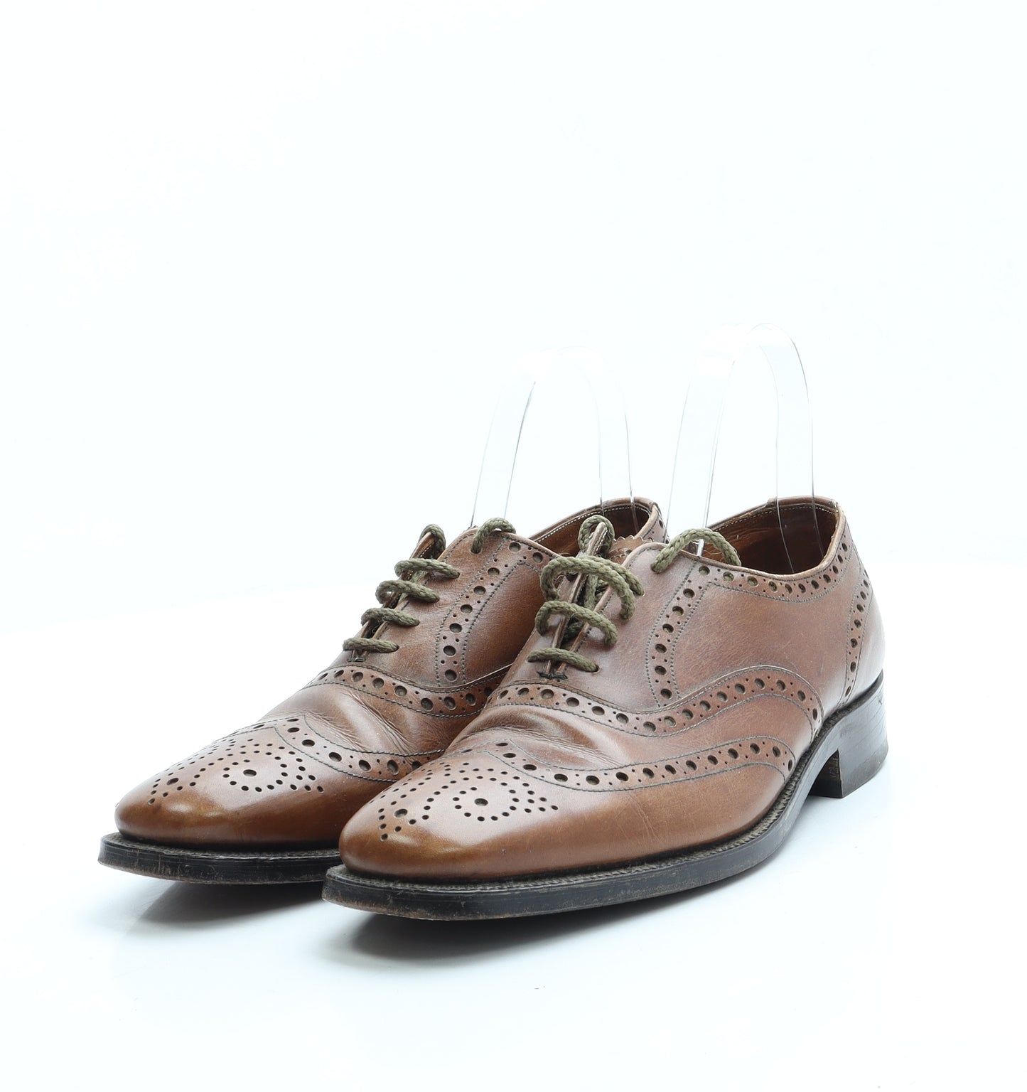 Grenson Mens Brown Leather Brogue Dress UK 5.5