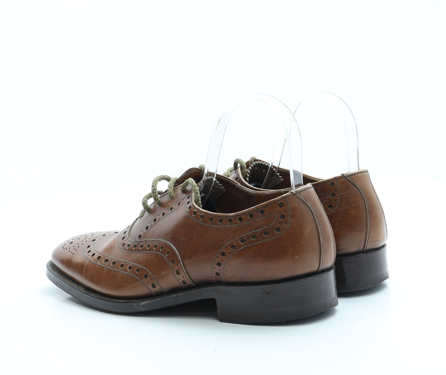 Grenson Mens Brown Leather Brogue Dress UK 5.5