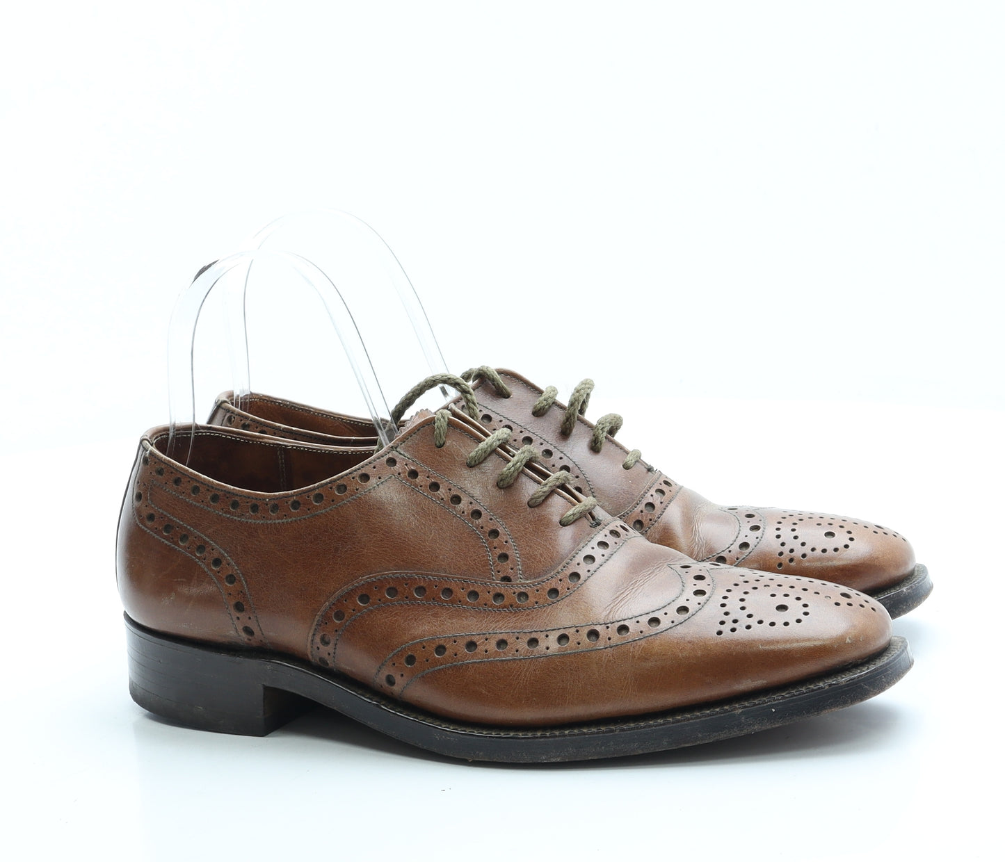 Grenson Mens Brown Leather Brogue Dress UK 5.5