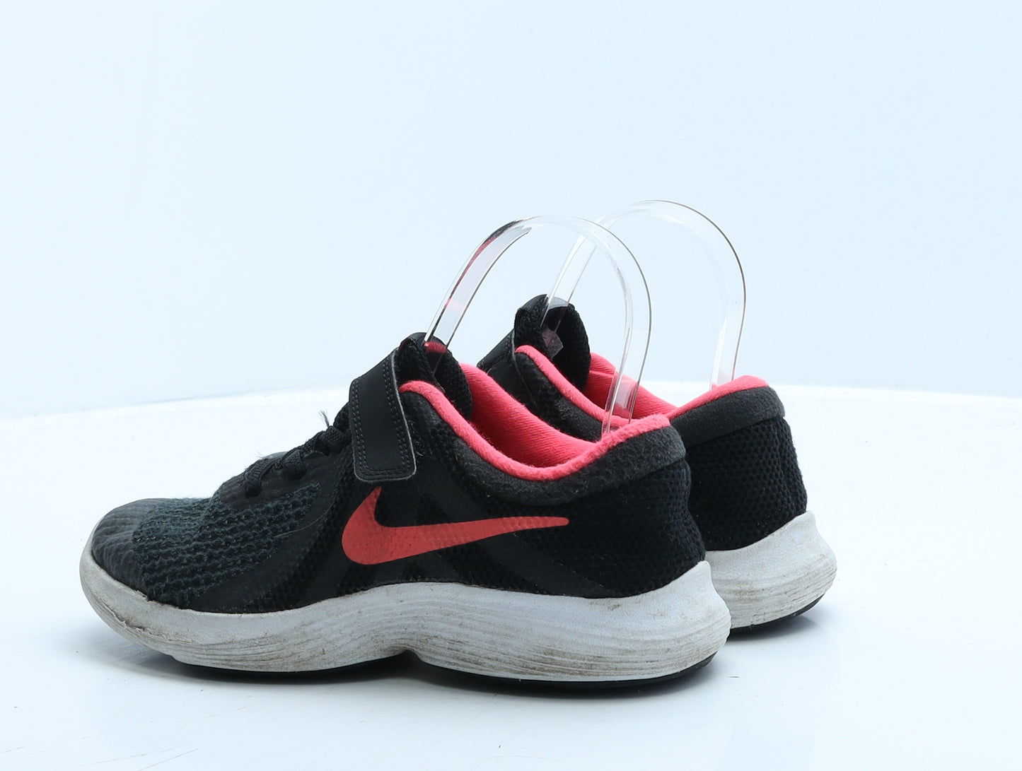 Nike Girls Black Polyester Trainer UK 2 34