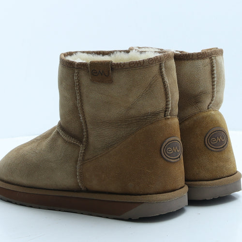 EMU Australia Womens Brown Polyester Shearling Style Boot UK 10