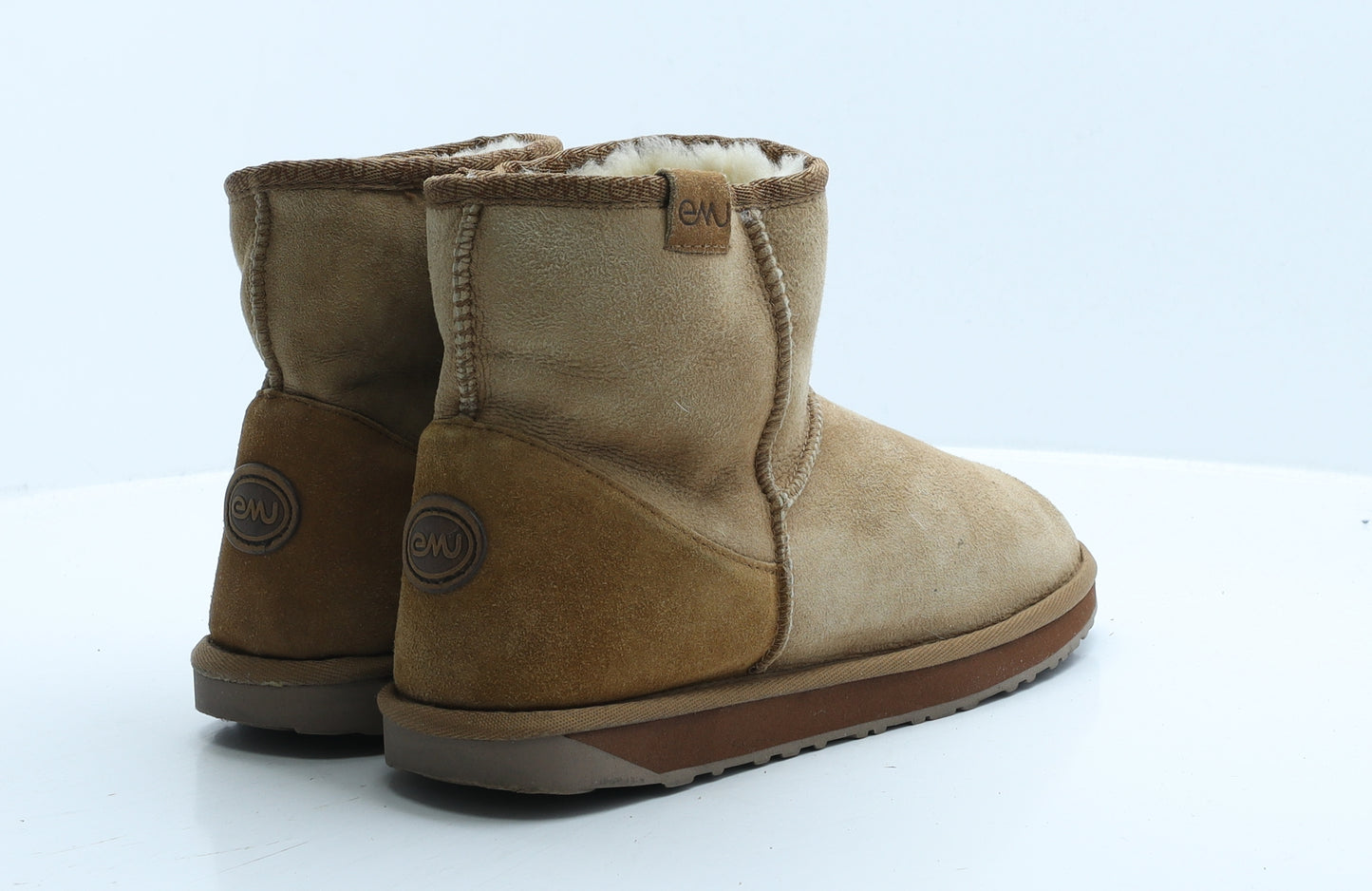 EMU Australia Womens Brown Polyester Shearling Style Boot UK 10