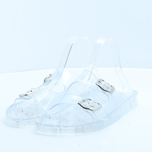 Primark Womens Clear Rubber Slider Slipper UK 37