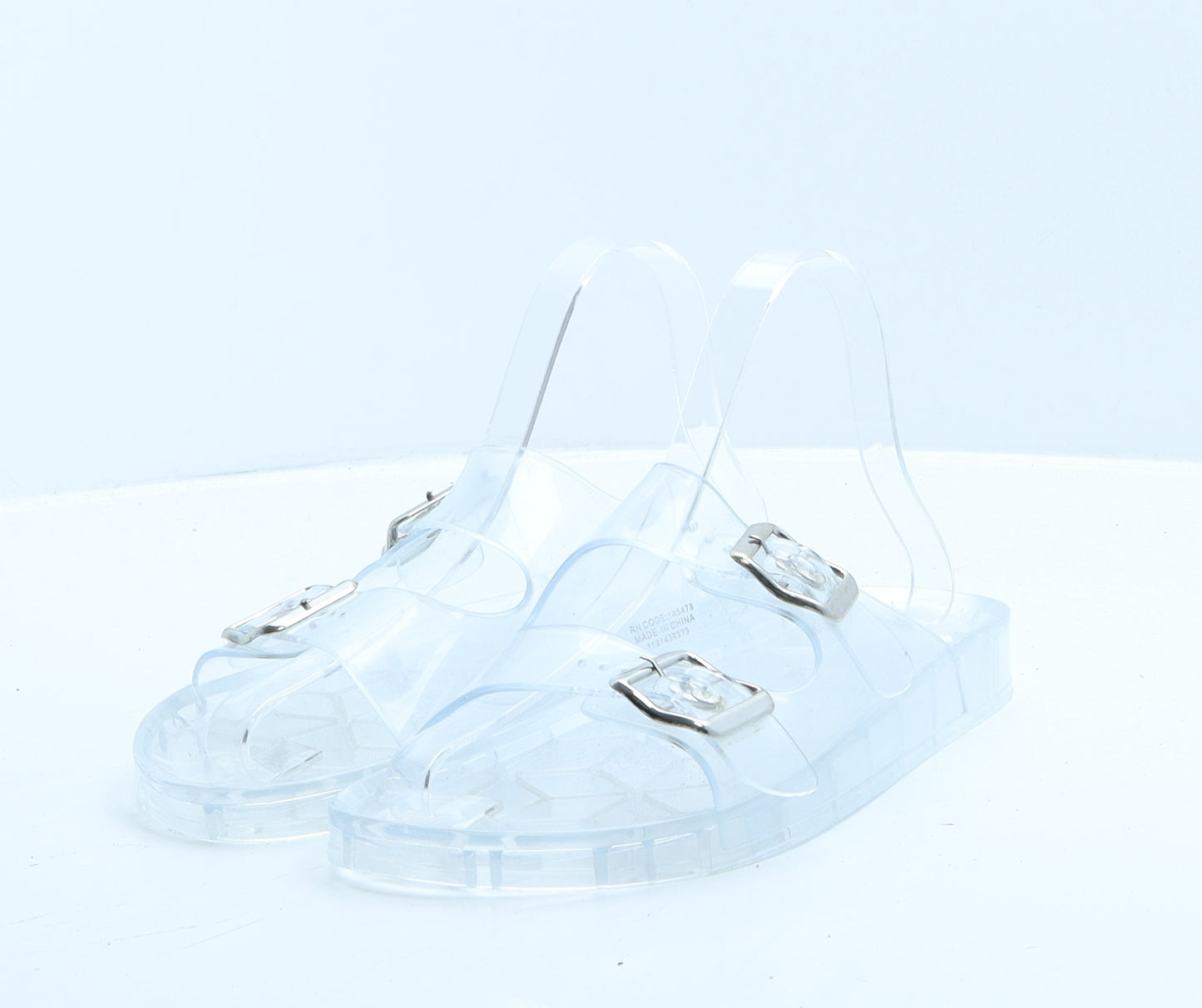 Primark Womens Clear Rubber Slider Slipper UK 37