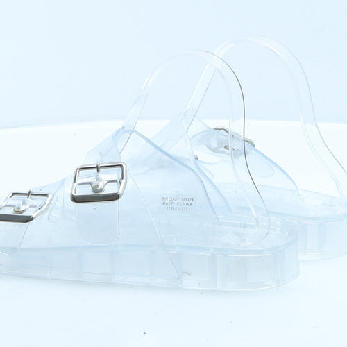 Primark Womens Clear Rubber Slider Slipper UK 37