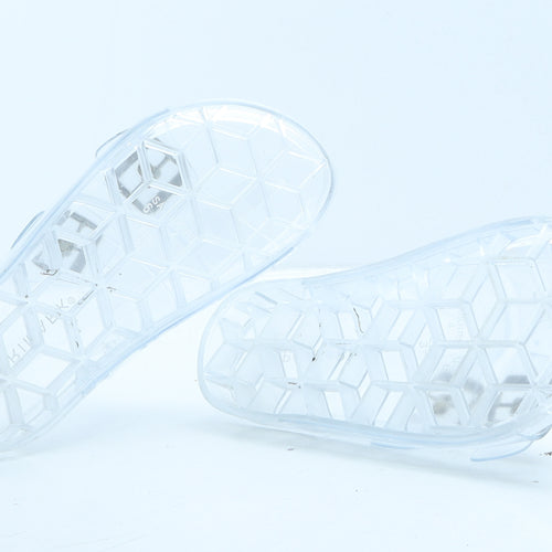 Primark Womens Clear Rubber Slider Slipper UK 37