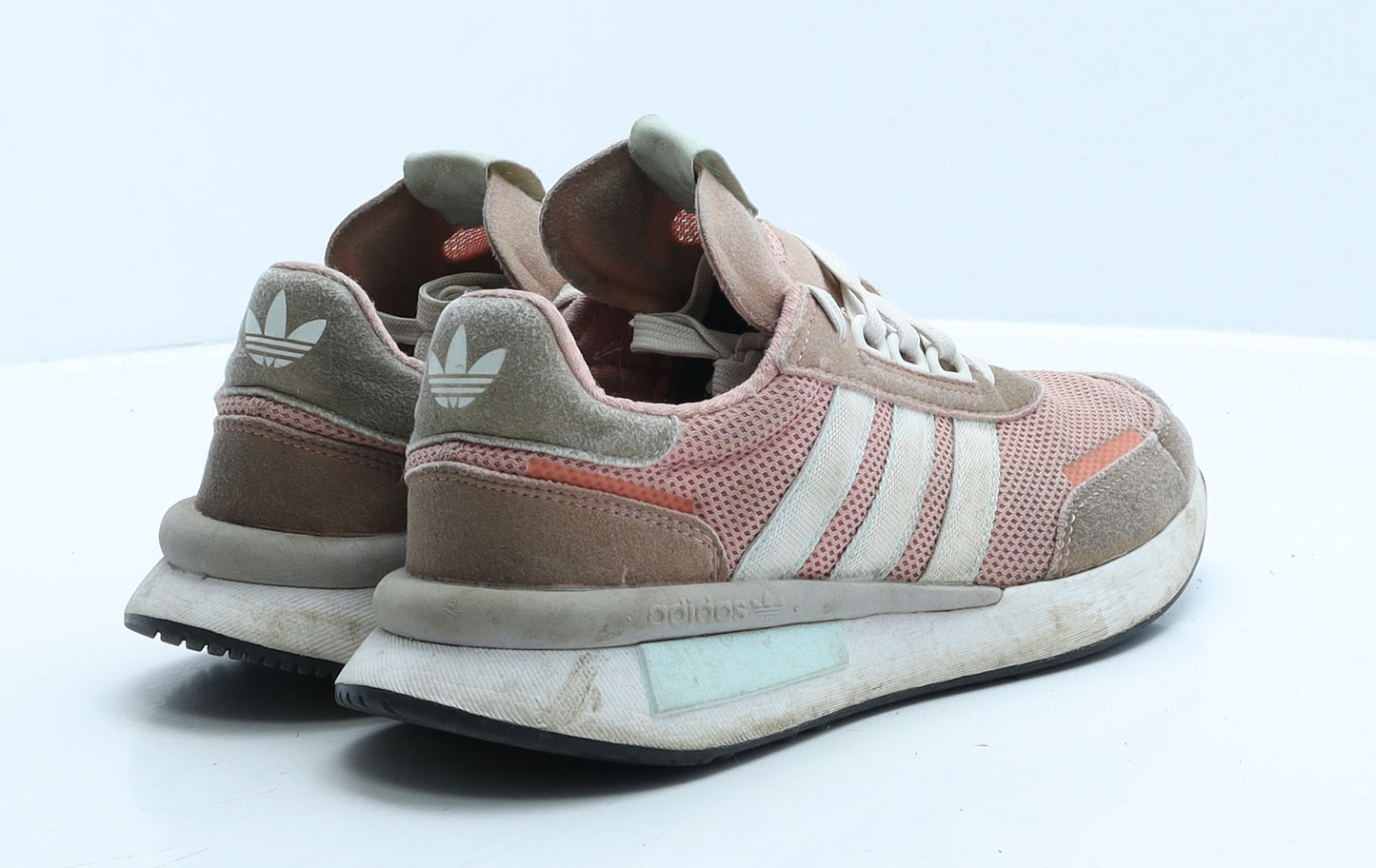 adidas Womens Pink Polyester Trainer UK 5 38