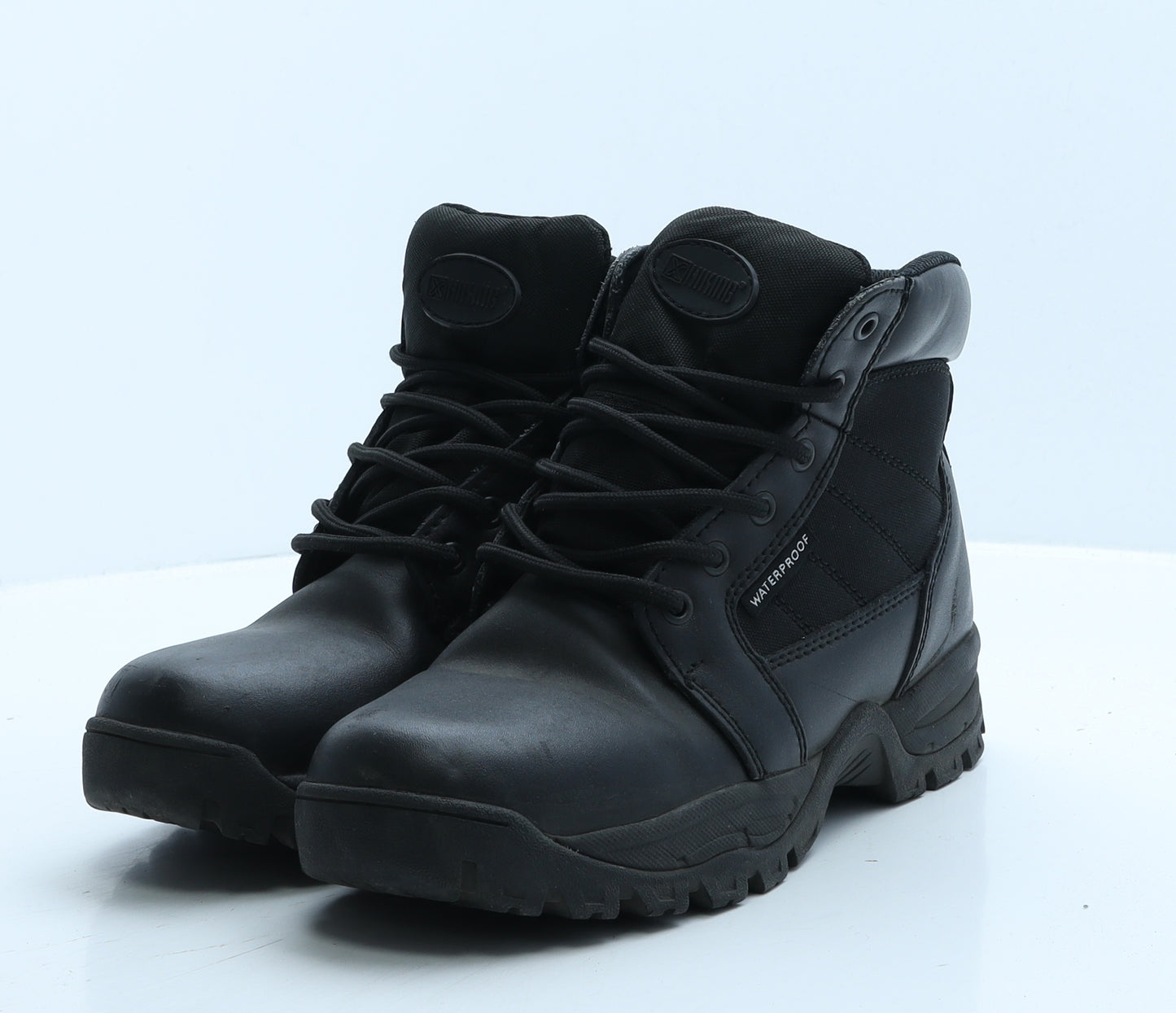 Hiking Womens Black Leather Snow Boot Boot UK 6