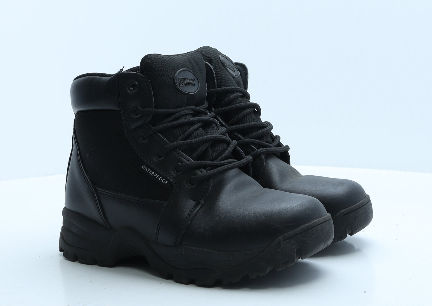 Hiking Womens Black Leather Snow Boot Boot UK 6