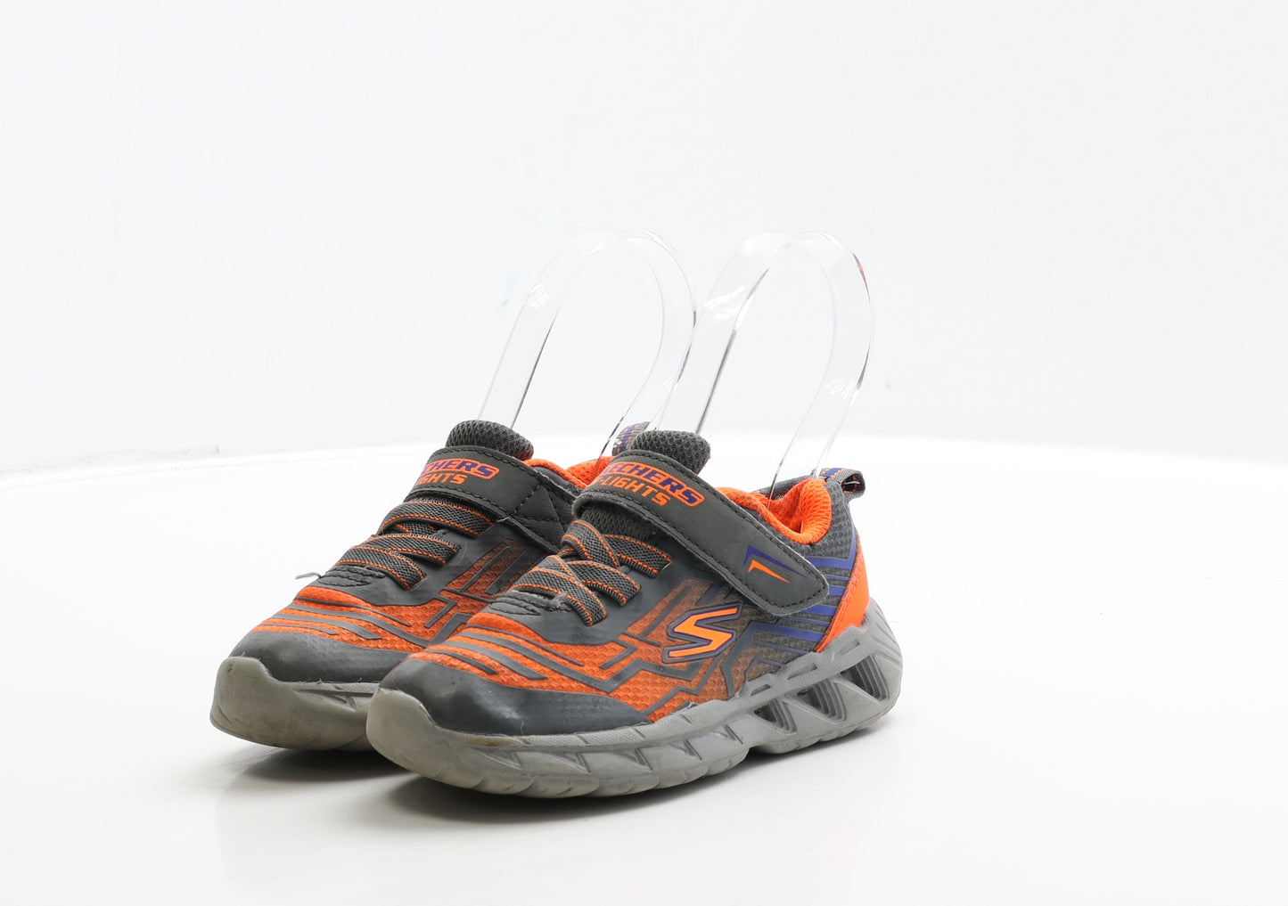 Skechers Boys Grey Polyester Trainer UK 6 24