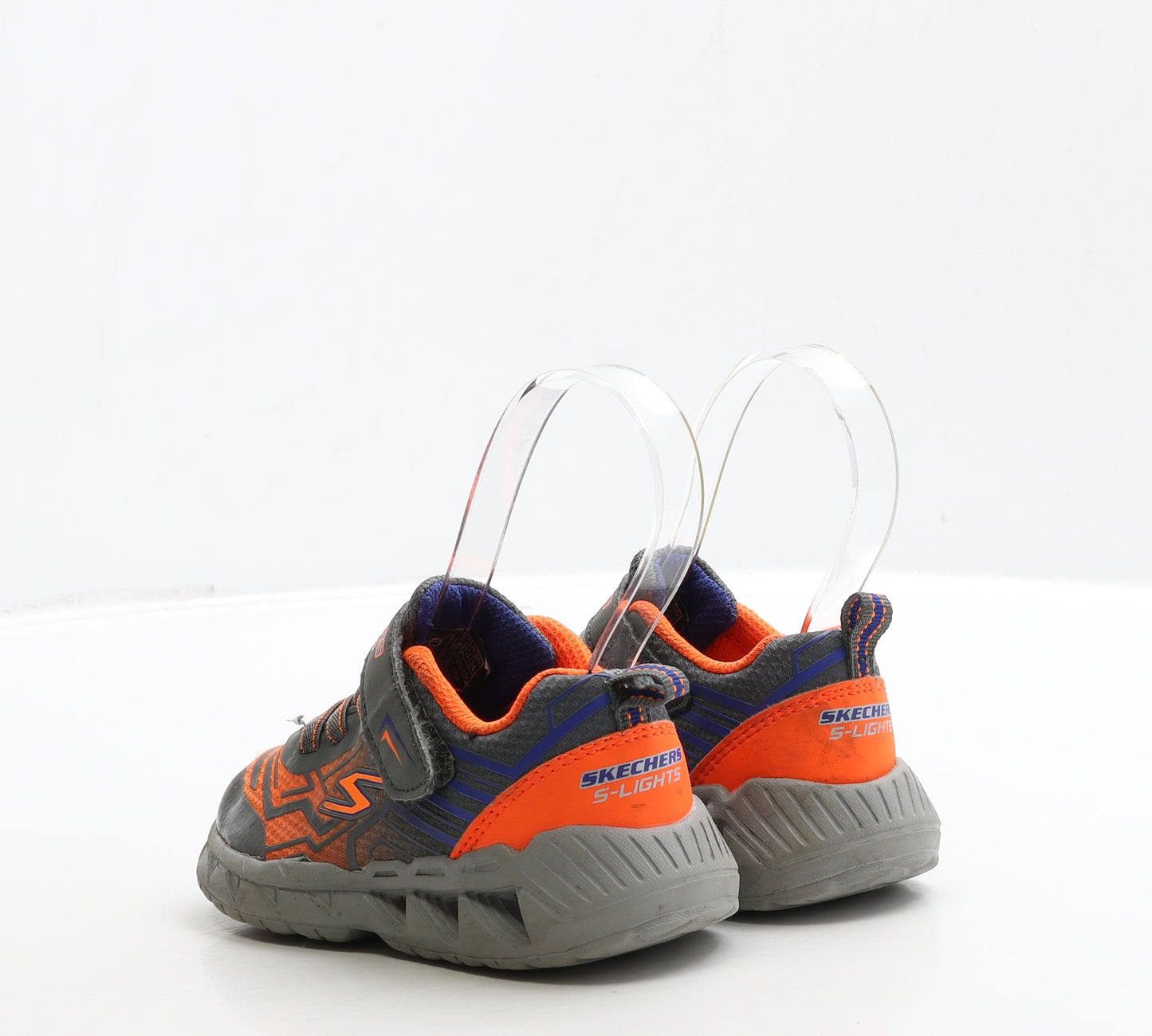 Skechers Boys Grey Polyester Trainer UK 6 24