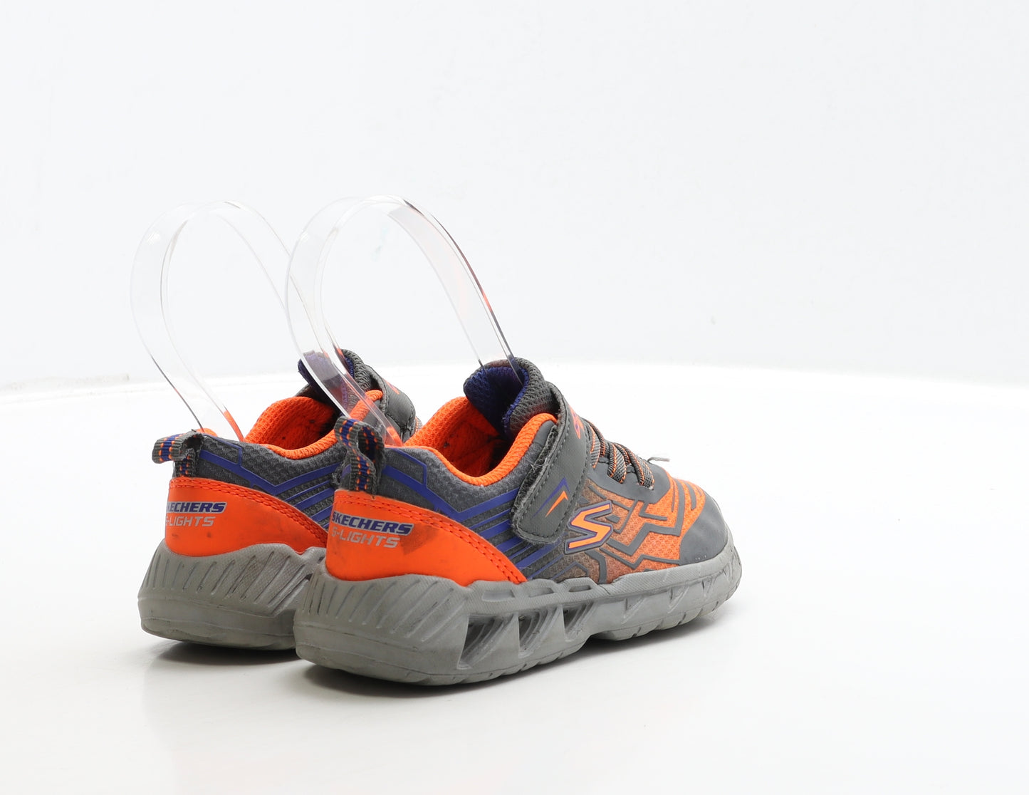 Skechers Boys Grey Polyester Trainer UK 6 24