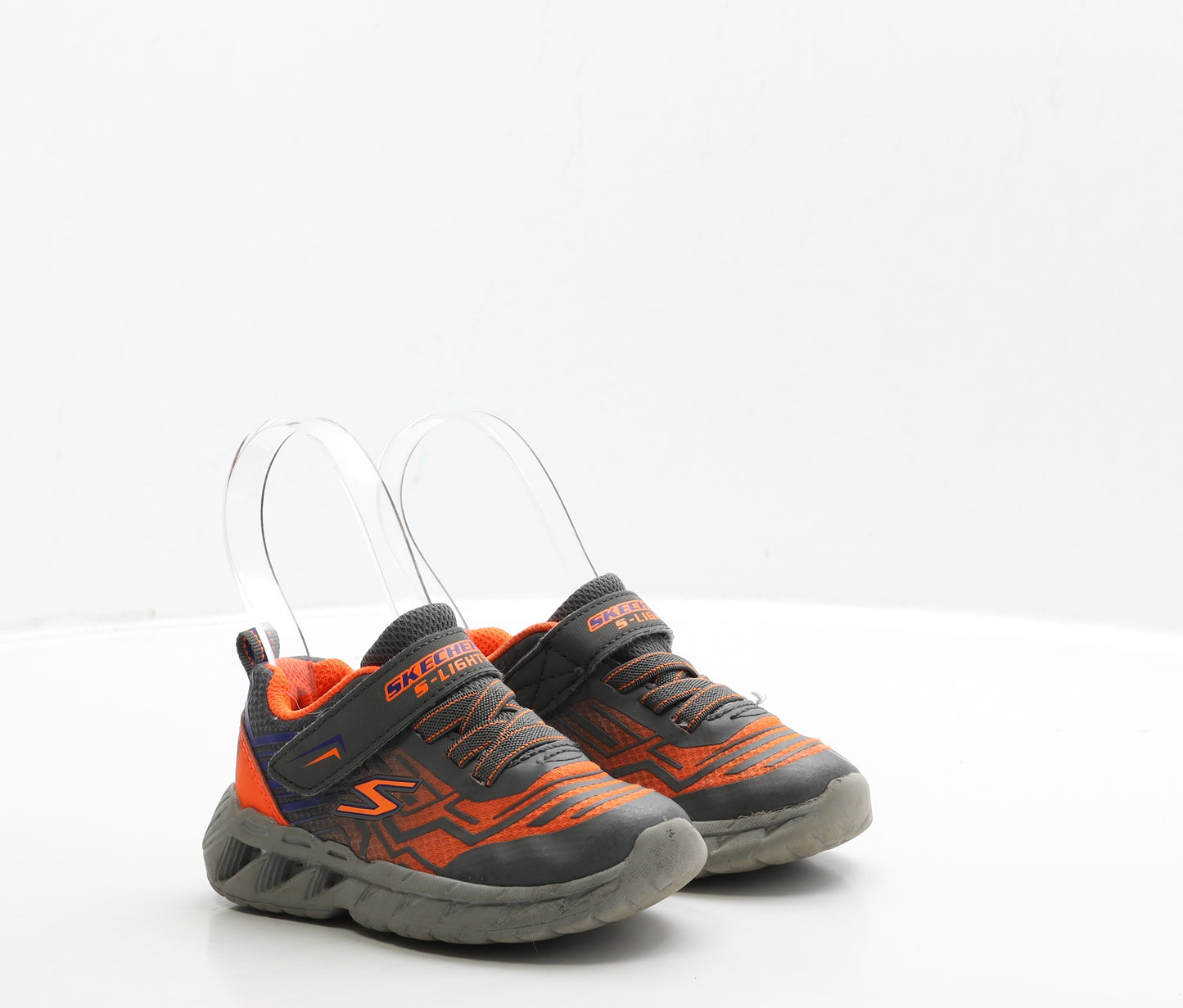Skechers Boys Grey Polyester Trainer UK 6 24