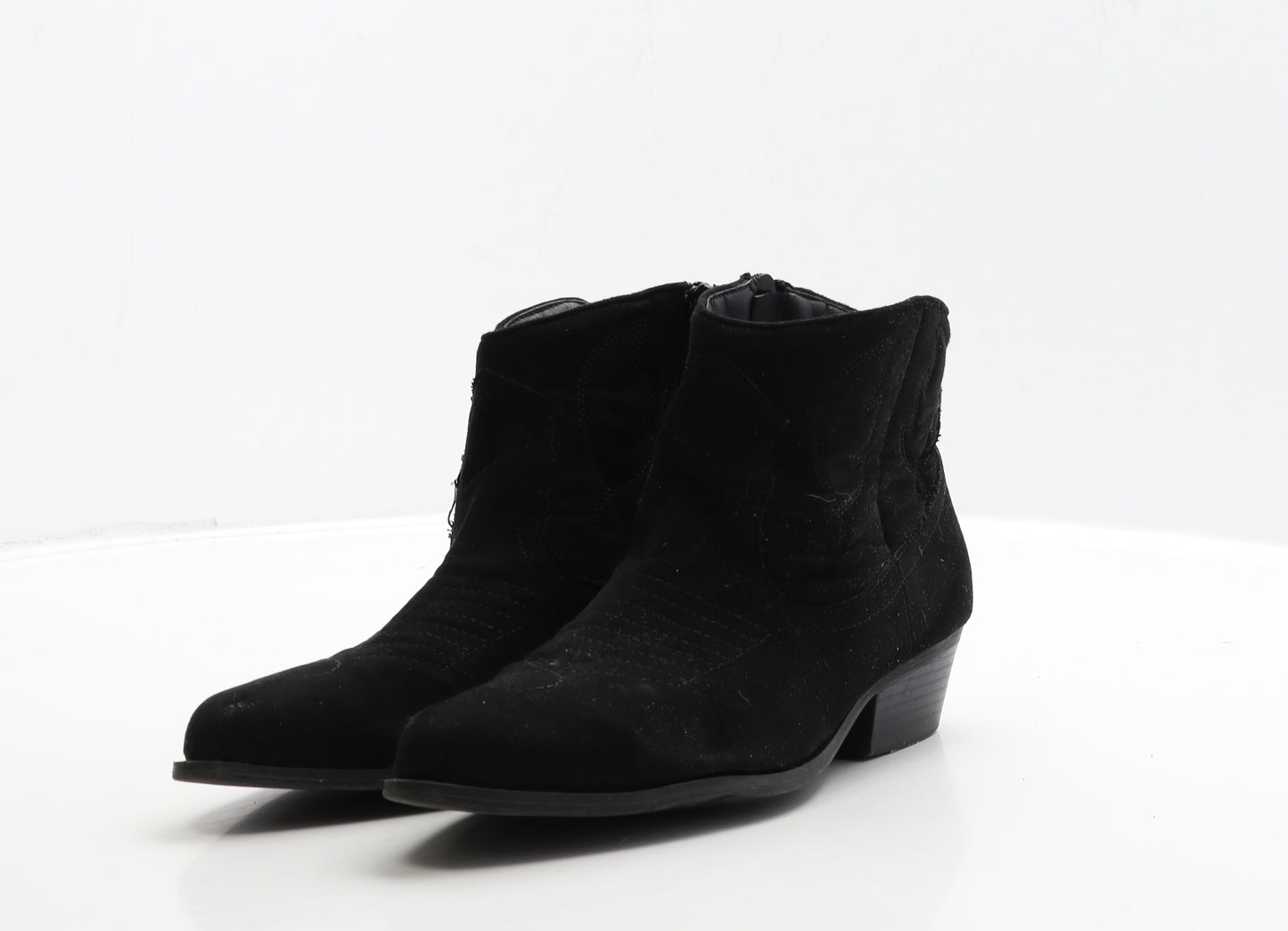 Primark Womens Black Suede Chelsea Boot UK 4 37