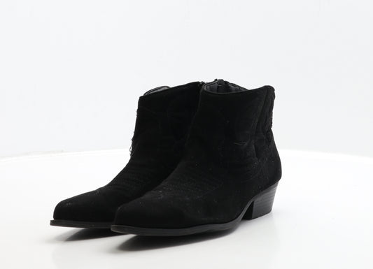 Primark Womens Black Suede Chelsea Boot UK 4 37
