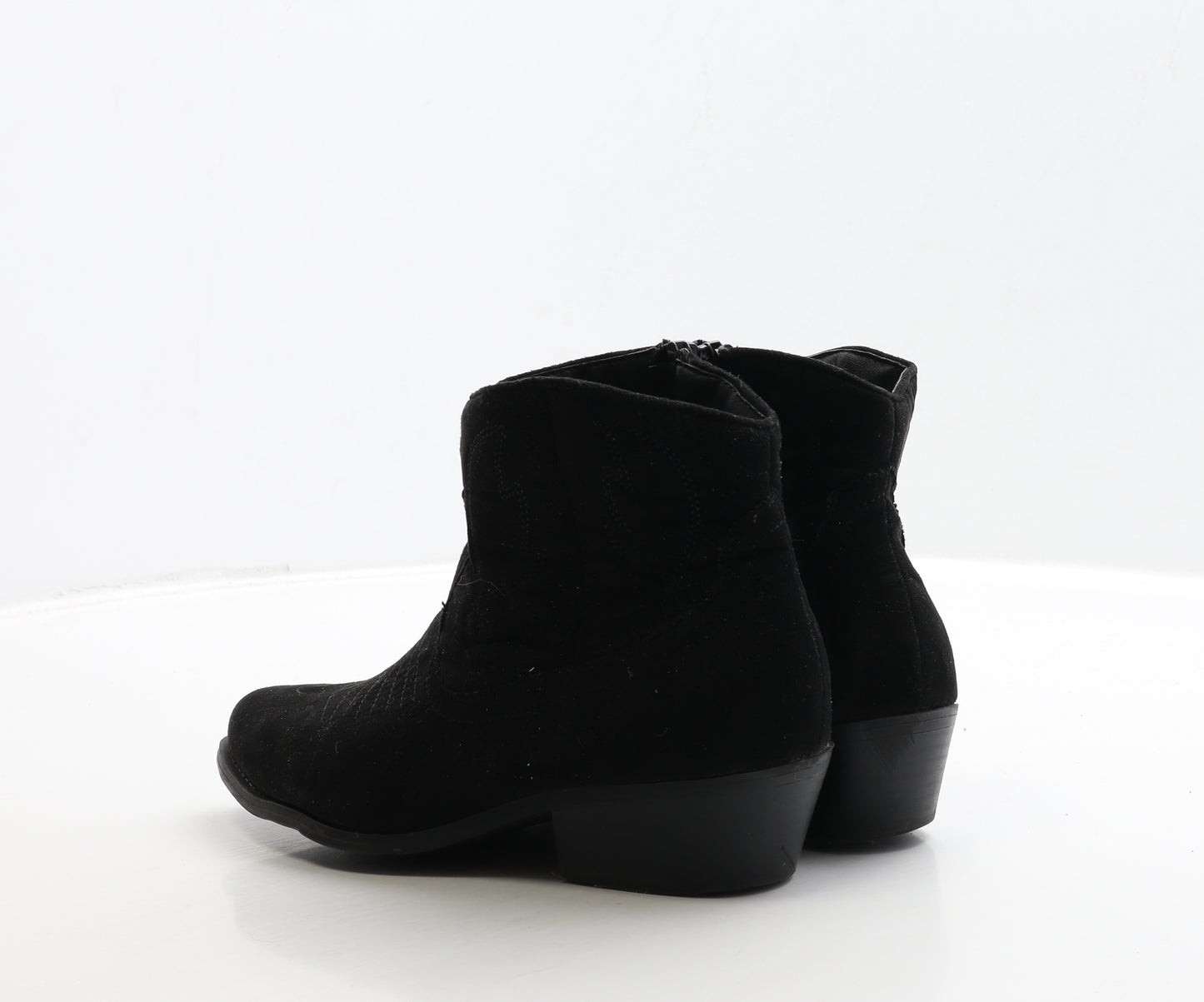 Primark Womens Black Suede Chelsea Boot UK 4 37