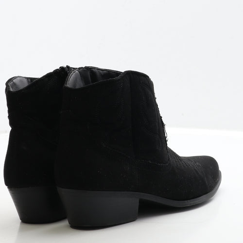 Primark Womens Black Suede Chelsea Boot UK 4 37