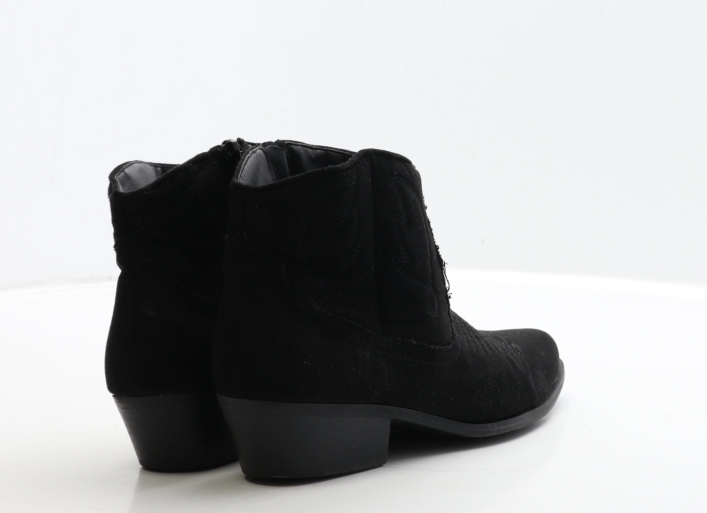 Primark Womens Black Suede Chelsea Boot UK 4 37