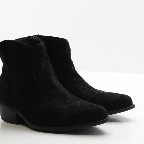 Primark Womens Black Suede Chelsea Boot UK 4 37